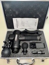 VBX Wellness Massage Gun 8 Attachments, Digital Display Cordless Black W/Charger