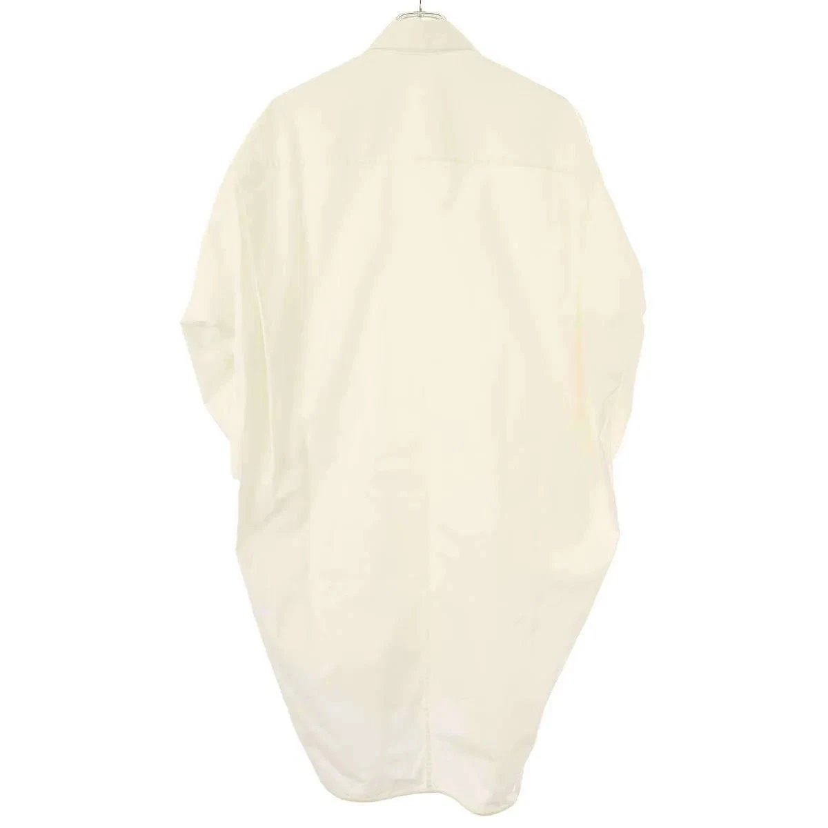 Abito camicia oversize CELINE Phoebe manica lunga colore bianco taglia 38 cotone