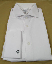 -NWT Charles Tyrwhitt White Classic Fit Luxury Long Sleeve Dress Shirt 16/34in