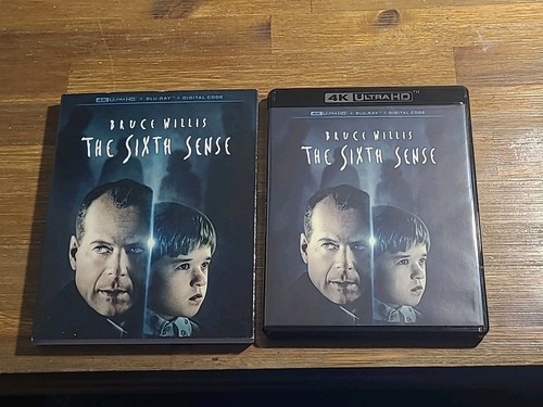 THE SIXTH SENSE (4K UHD + BLU-RAY) LikeNew W/ RARE SLIPCOVER Very Good Shape