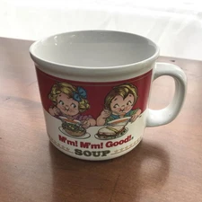Vintage Campbell's Soup Mugs 1989 14 oz Set of 4 M'm! M'm! Good! Brand New