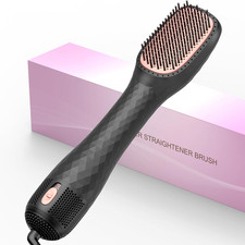 4-In-1 Hair Dryer Brush Straightener, Professional 1200W Ionic Blow Dryer Brush