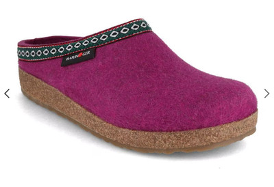 Women Clogs 'Grizzly Franzl', pine green, Slip-resistant rubber sole