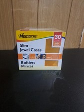 Memorex Slim Jewel Cases 30 Variety of Colors New