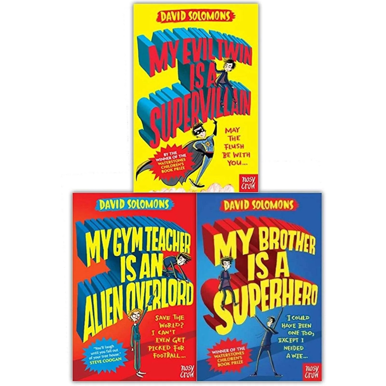 My Brother Is A Superhero Series Collection 3 Book Set By David Solomons NEW