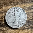 Liberty Walking Half Dollar 50C Coin 1935-D US Silver Circulated