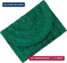 Straw Clutch Bag for Women Envelope Woven Clutch Handbag Summer Beach Purse