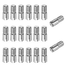20 PCS M6 x 16mm Slotted Cylindrical Pin Dowel 304 Stainless Steel Thread