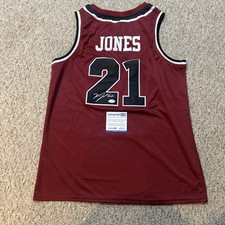ST JOES HAWKS- DWAYNE JONES SIGNED AUTOGRAPH JERSEY ACOA BASKETBALL 