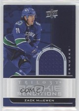 2019-20 Upper Deck Trilogy Rookie Renditions Silver Foil Jersey Zack MacEwen 5n0