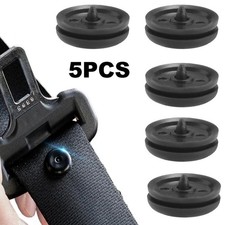 5pcs Car Seat Belt Stop Button Clip Retainer Seat Belt Adjuster Buckle Stopper