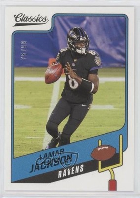 2021 Panini Classics Red Back 75/99 Lamar Jackson #27 0a6