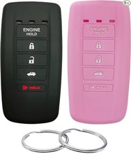 Silicone Rubber Key Fob Cover Compatible with 2014-2021 ILX MDX RDX RLX TLX
