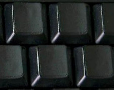Black Background Blank Keyboard Stickers