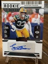 2024 Panini Contenders Rookie Ticket Auto Evan Williams #241 Packers