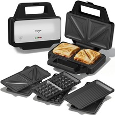 1000W Sandwichmaker XXL 3 in 1 Waffeleisen To...