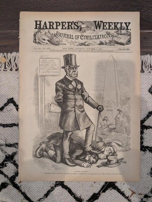 Capture of Boss Tweed! Harper s Weekly Oct 7, 1876   T Nast + Rare Supplement