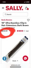 Barely Xtensions Ultra-Seamless Light Blonde Clip-in Hair Extensions 18  NIB