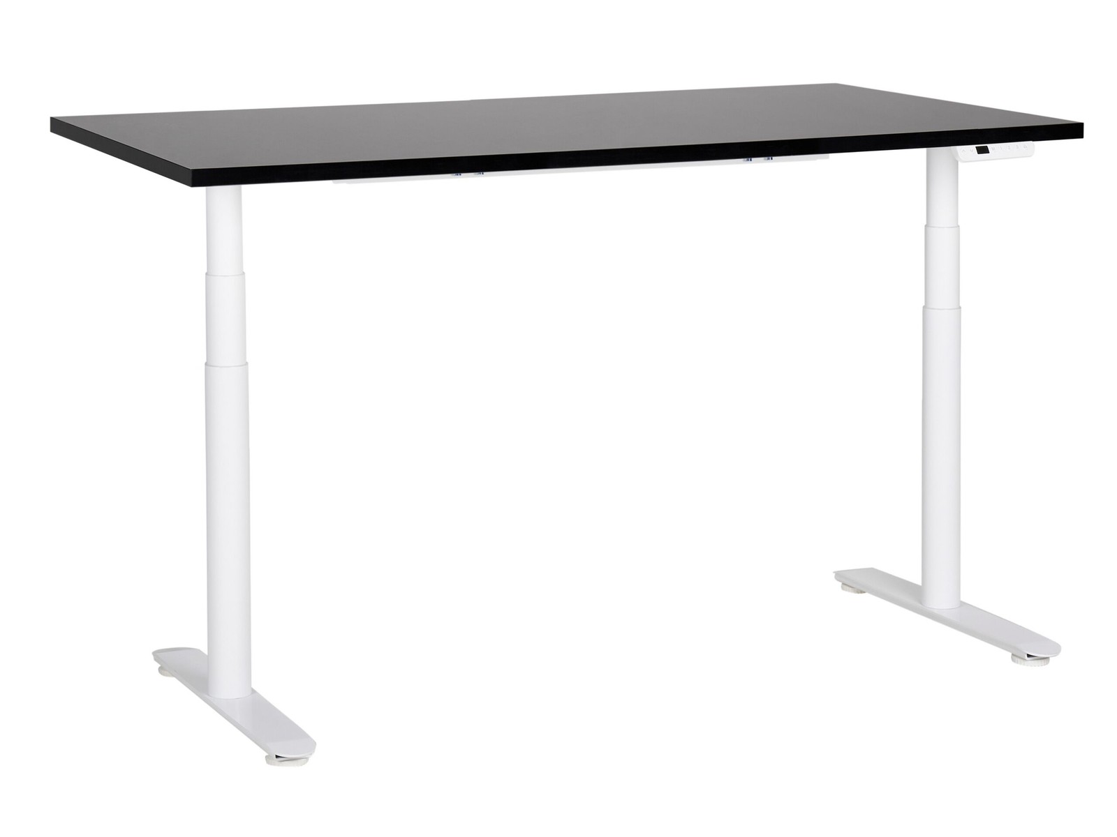Scrivania regolabile elettricamente nero e bianco 160 x 72 cm DESTINAS