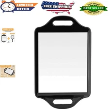 Ergonomic XLarge Barber Mirror - Durable & Lightweight with Free Replacement