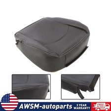 For Dodge Ram 1500 Laramie 2013-2018 Driver Bottom Leather Seat Cover Black