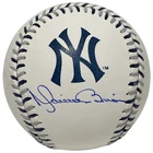 Mariano Rivera Signed NY Yankees Logo ROMLB Baseball Beckett Witness BAS COA