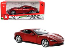 Ferrari Roma Red Metallic "Race Play" Series 1/24 Diecast Model Car by Bburago