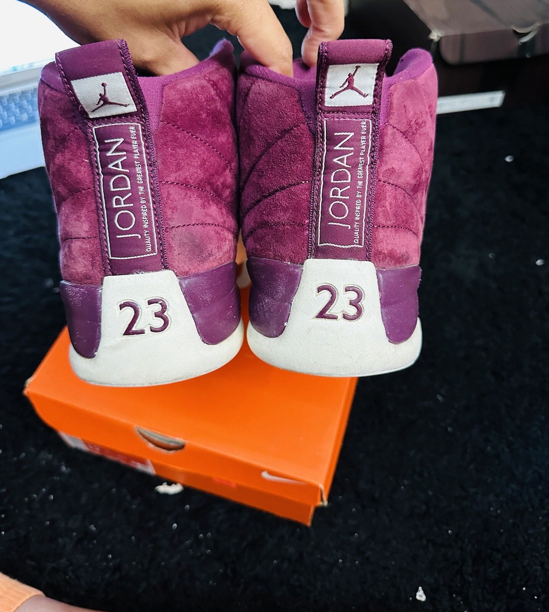 Air Jordan 12 Retro Bordeaux Bordo Size 12 - Taxi , Royalty