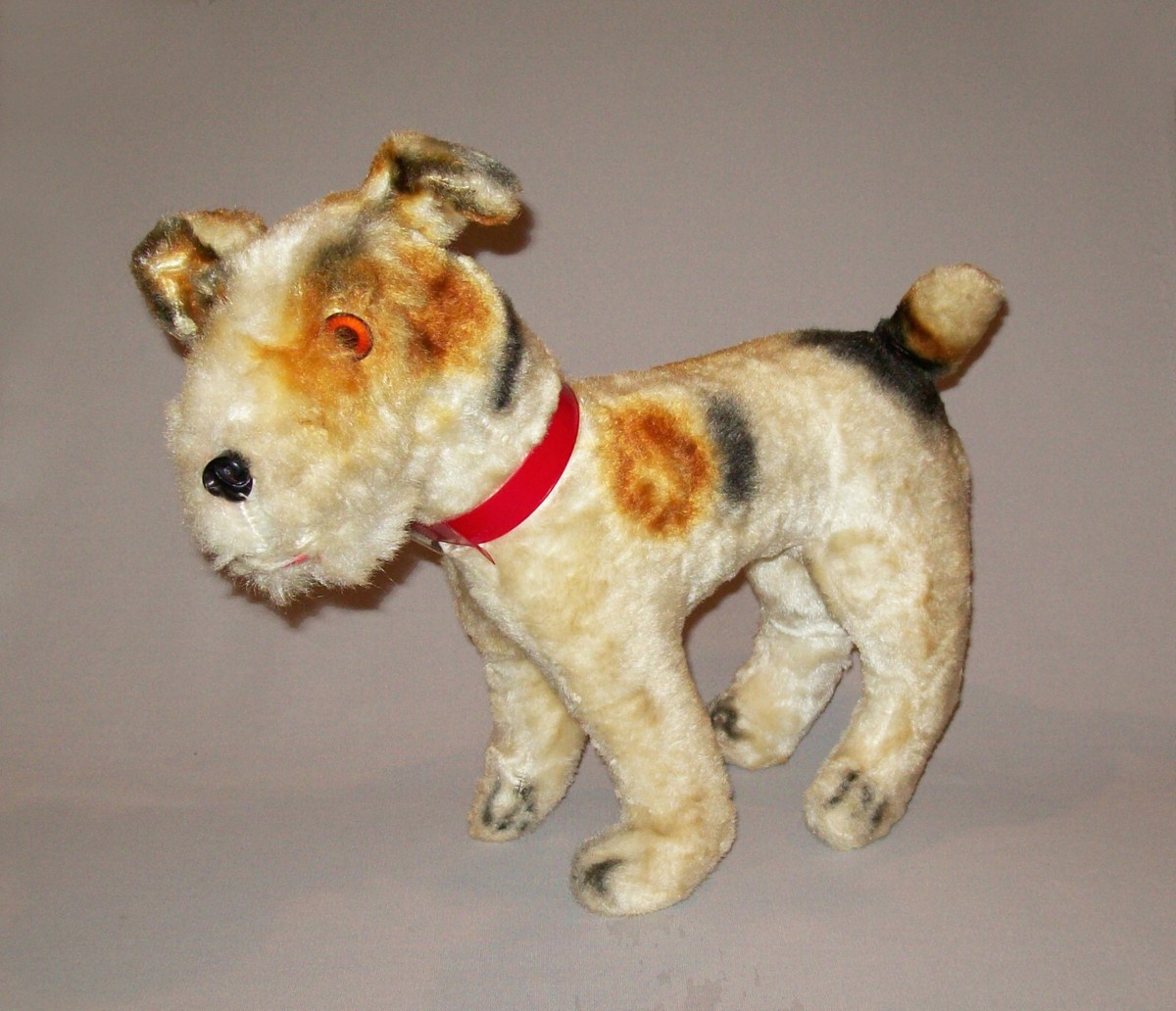 Jellycat Hector Fox Wire Haired Fox Terrier Stuffed Animal Old Vtg