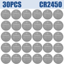 30PCS Batteries 3V Li-Battery Button Coin Cell 620mAh For Panasonic New CR2450