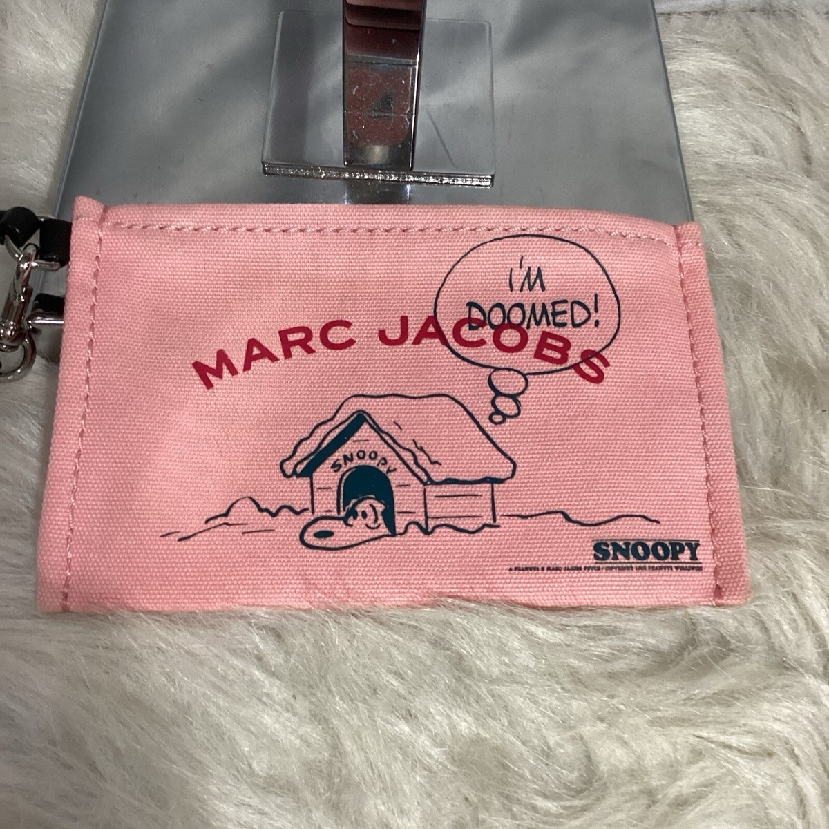 Marc Jacob's X Peanuts Snoopy Collab Pink Canvas Graphic Print
