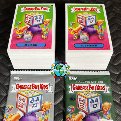 #ad 2024 SERIES 1 GARBAGE PAIL KIDS AT PLAY 200 CARD BASE SET BOTH WRAPPERS GPK NEW $29.91
