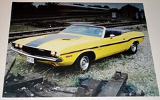 1970 Dodge Challenger R/T Convertible Feature Print Photo Poster Picture 70 340