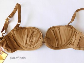 AGENT PROVOCATEUR SOIREE ASTRA SILK BRA 32D & THONG SIZE 2 UK 8 RRP &pound;720 NWT