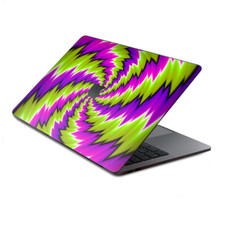 Skins Wrap for MacBook Pro 15 inch Retina Touch Psychedelic Moving Purple Green