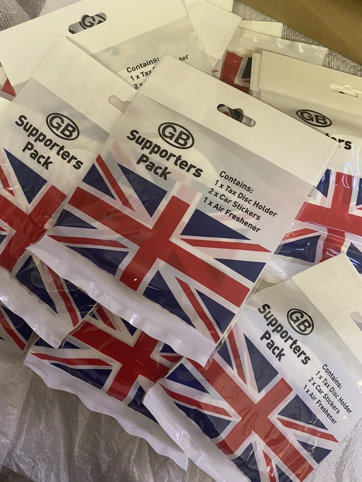 Wholesale Joblot of Brand new items car gift sets x 48 Union Jack Great Britain