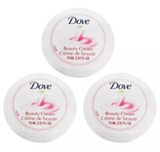 Dove Beauty Cream, Body & Face & Skin, Nourish & Moisturize Pack of 3 USA