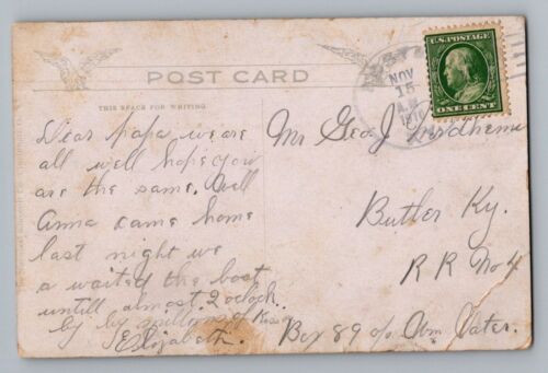 Foster Kentucky KY Bracken County 1910 Type 1/3 Doane Cancel Postcard