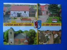 AK Könnigde Bismark Altmark Stendal Treffenfeldscheune Dorfkirche Dorfstraße