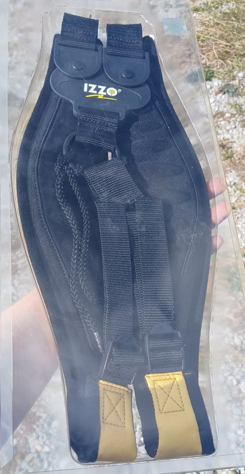 Izzo Golf Comfort Swivel Dual Strap Georgia Tech Logo GT Yellow Black NIP - Image 4 of 4