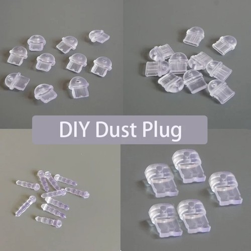 5PCS DIY Clear Charge Port Dust Plug Stopper Protection Cap Mobile Phone Pendant - Photo 5/16