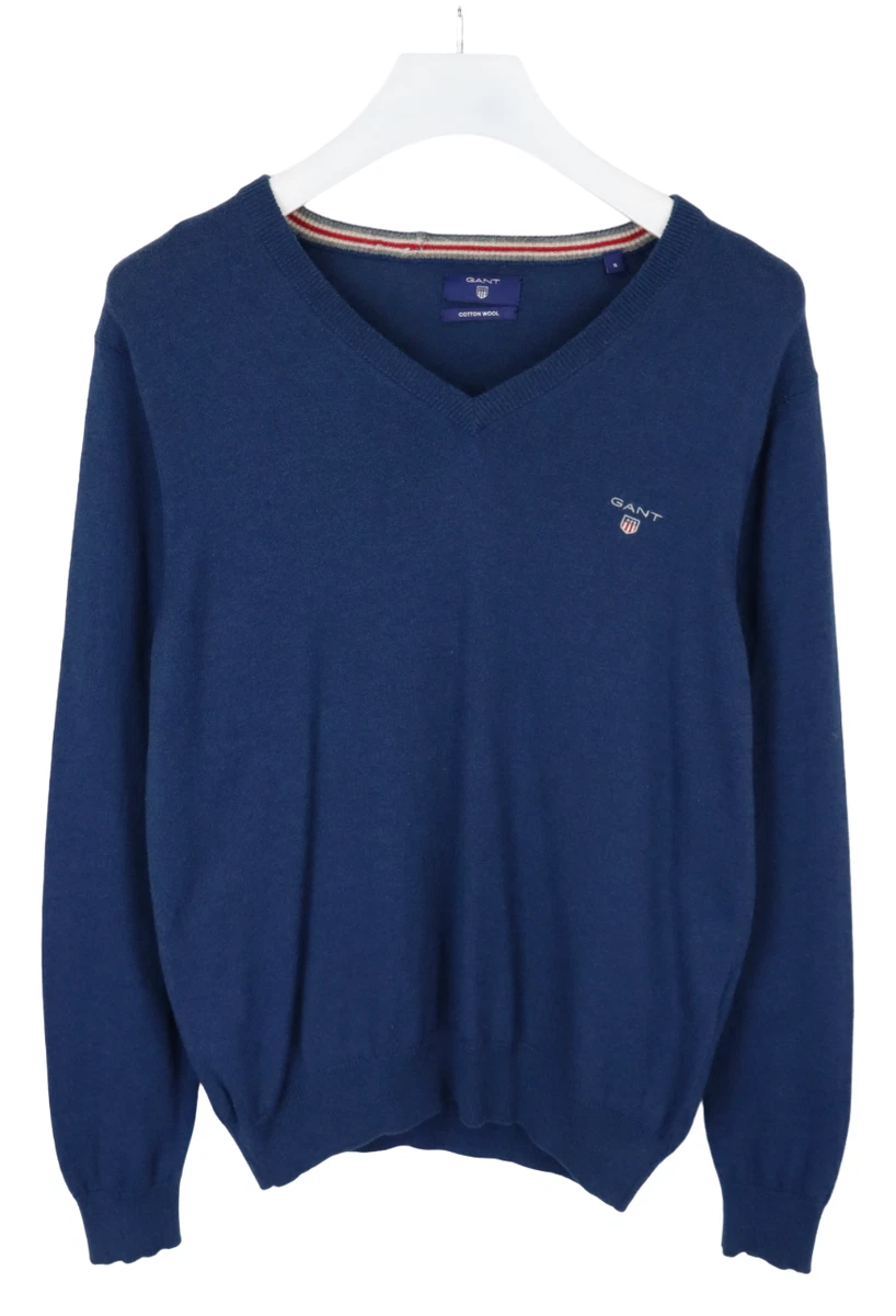 Pull GANT Homme Coton Noir Taille L – Col V, Manches Longues, état Excellent