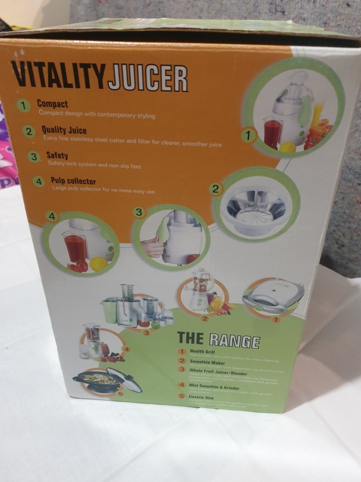 Rosemary Conley Vitality Juicer Energi Healthier Lifestyle BOXED NEW