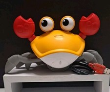Crab Crawling Toy Sensing Interactive With Music Light Effects USB Rechargeable