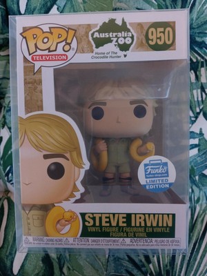 Funko Pop #950 Steve Irwin(w/snakes) FUNKO EXCLUSIVE *soft protector* 889698443357 | eBay