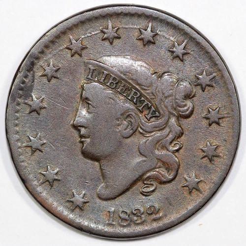 1832-P Large Cent — photo from the most recent tracked eBay sale