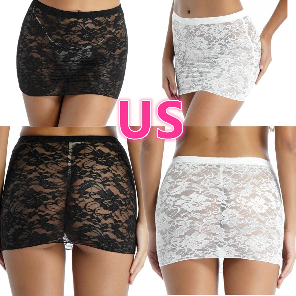 Lace mini pencil clearance skirt