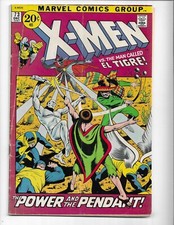 X-Men 73 1971 Marvel Comics VG 4.0 Reprints X-Men 25 El Tigre Cyclops Iceman