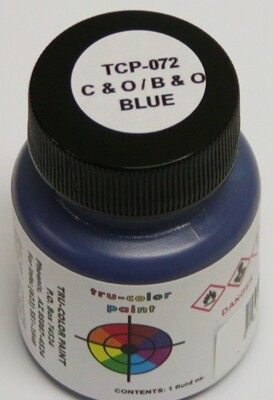 Tru-Color Paint TCP-072 C&O / B&O Blue 1oz Bottle