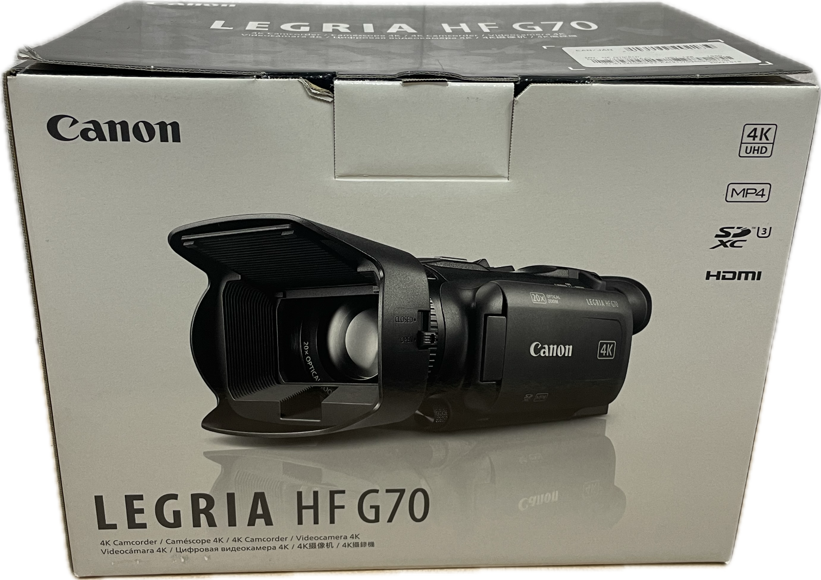 Videocamera 4K Canon LEGRIA HF G70 (Garanzia Canon Italia)